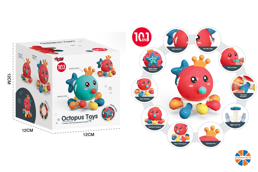 oyunoyuncak.tr - VARDEM 10 İN 1 DİŞ KAŞIYICILI AHTAPOT