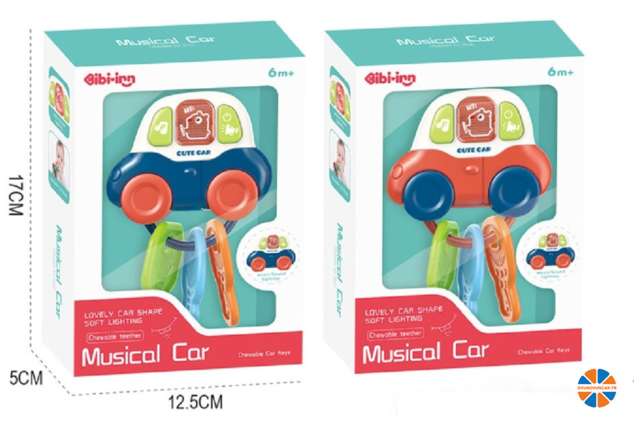 oyunoyuncak.tr - VARDEM KUTULU IŞIKLI MÜZİKLİ DİŞ KAŞIYICI ANAHTARLIKLI ARABA