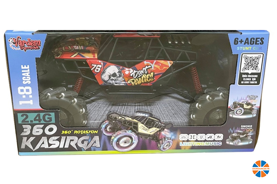 oyunoyuncak.tr - VARDEM UZAKTAN KUMANDALI 2.4G FULL FONKSİYON 1:8 OFF-ROAD ŞARJLI BUHARLI KASIRGA ARABA