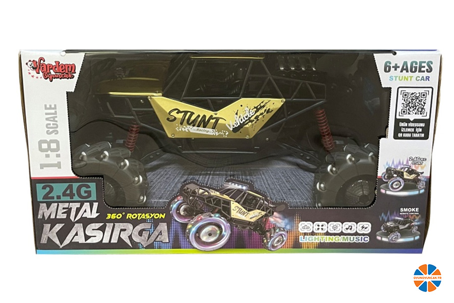 oyunoyuncak.tr - VARDEM UZAKTAN KUMANDALI 2.4G FULL FONKSİYON 1:8 OFF-ROAD ŞARJLI BUHARLI KASIRGA METAL ARA