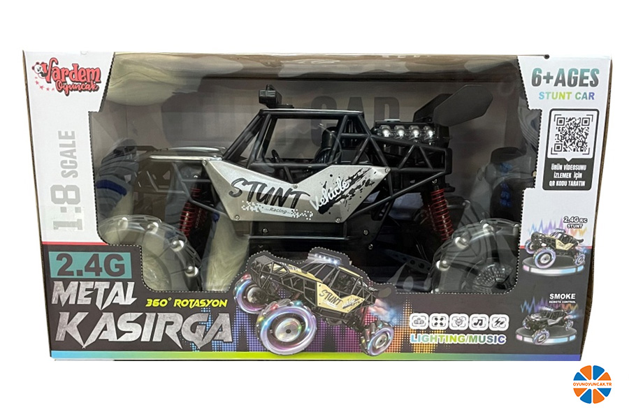 oyunoyuncak.tr - VARDEM UZAKTAN KUMANDALI 2.4G FULL FONKSİYON 1:8 OFF-ROAD ŞARJLI BUHARLI KASIRGA METAL ARA